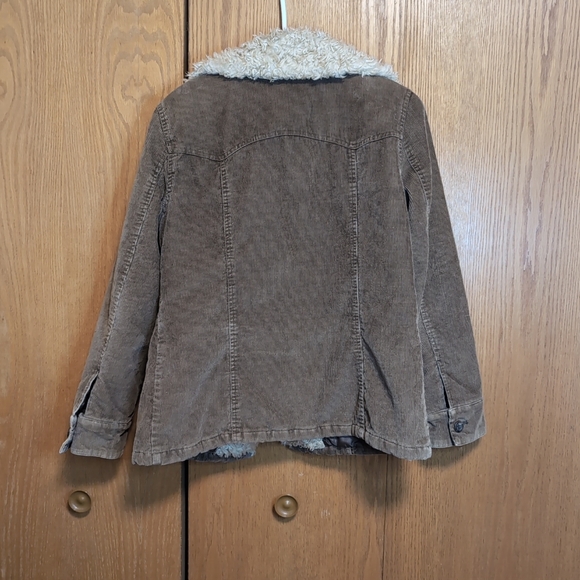 Y2K St Johns Bay Corduroy Sherpa Collar Jacket Coat - Picture 8 of 11